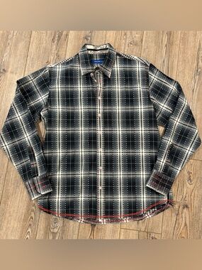 Georg Roth luxury exposed stitch button up xl shirt